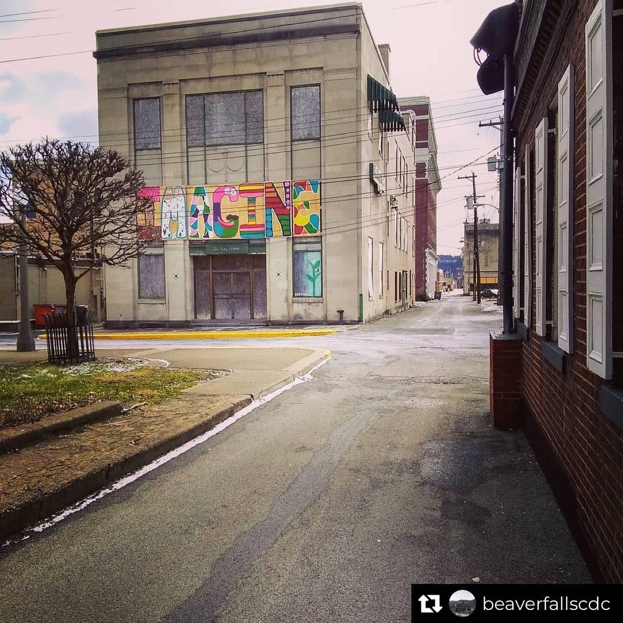 IMAGINE Mural at the Tribune Building | BFCDC | Neighborhood North