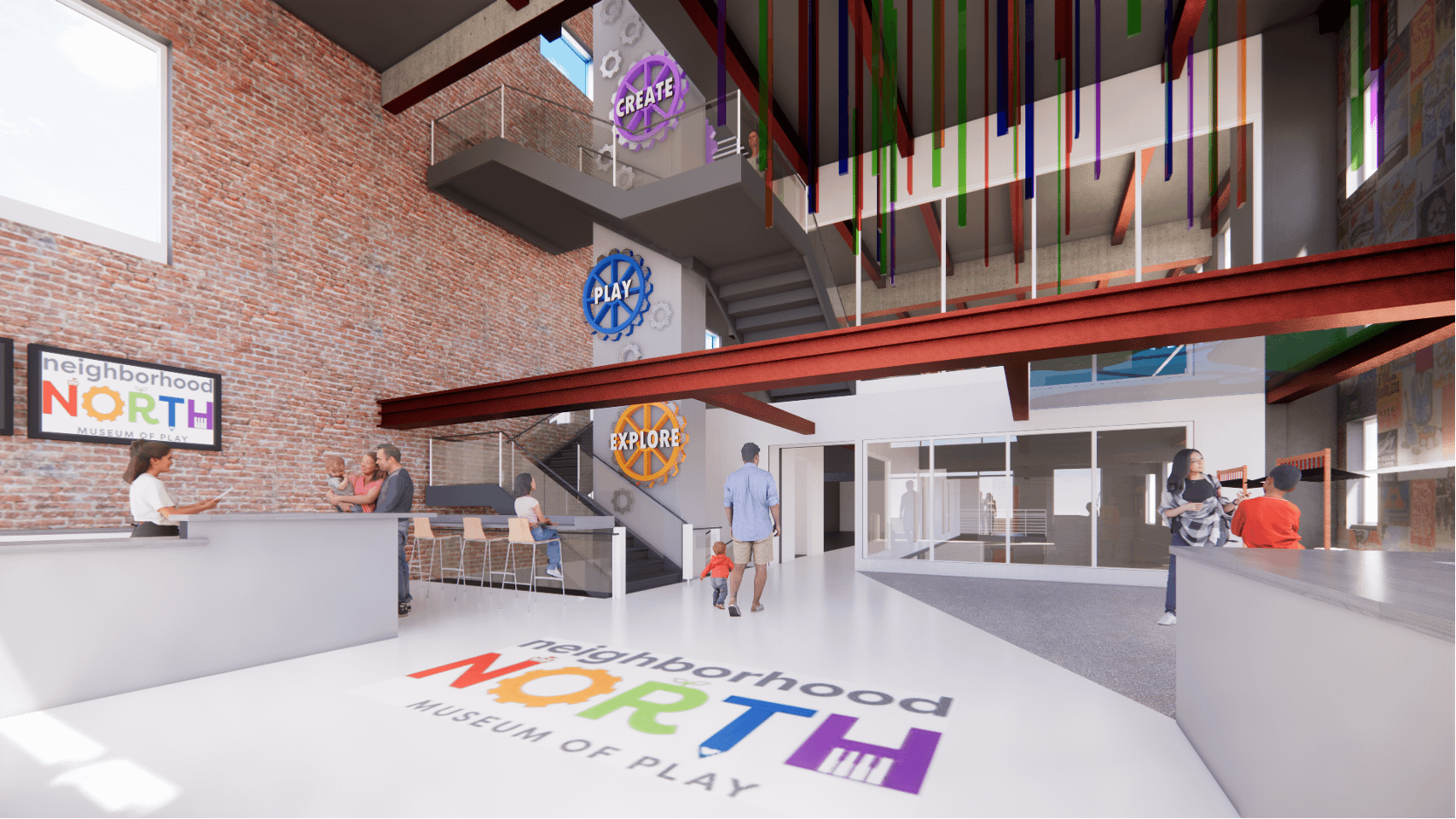 Interior concept Tribune Building in Beaver County | Neighborhood North