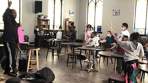 A reading lab musical session