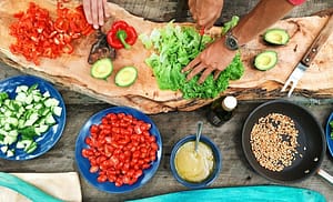 Cooking at neighborhood north