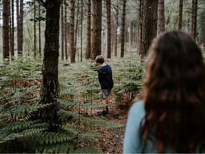 Child in the forest