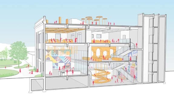 Diagram of building - bisection