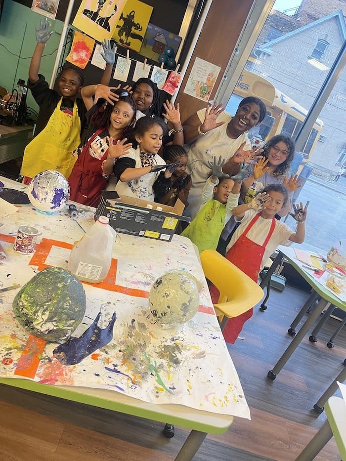 painting at the afterschool program in Beaver County | Neighborhood North