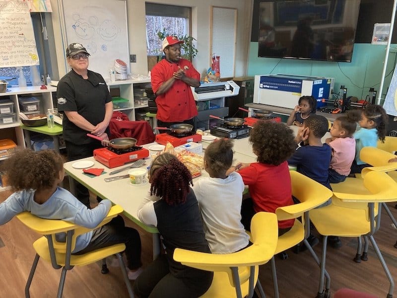 Cooking at the afterschool program in Beaver County | Neighborhood North